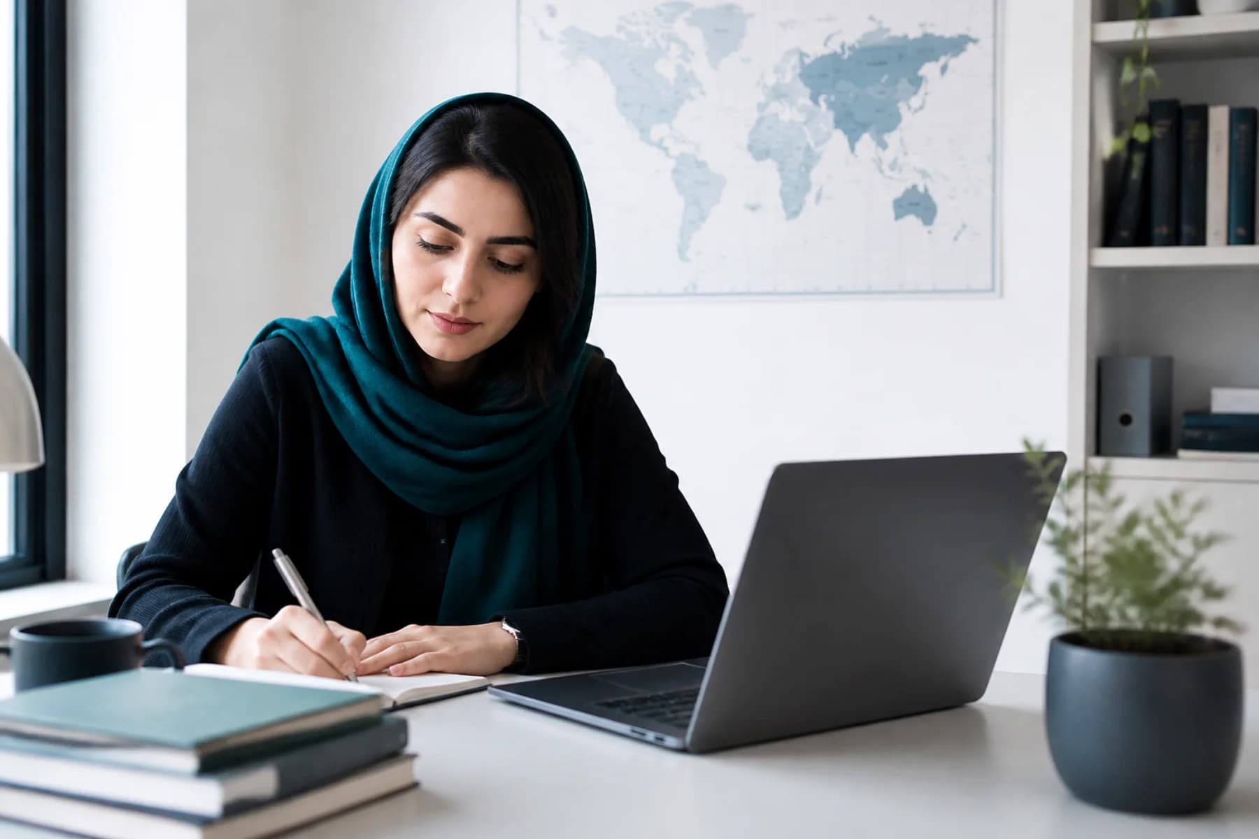 برنامه‌ریزی برای مسیر تحصیلی در یک فضای آرام